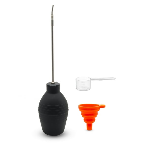 Large Capacity 10 oz Diatomaceous Earth Duster,Powder Duster Powder Applicator Dispenser,with Length Adjustable Tubes from 8'' to 20''