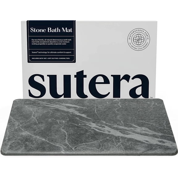 Diatomaceous Earth Shower Mat Non-Slip Super Absorbent Quick Drying Bathroom Floor Mat Slate