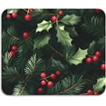 thumbnail image 1 of Diatomaceous Earth Stone Dish Drying Mat for Kitchen Counter，Seasonal Ultra Absorbent Home Dish Drainer Mats-Christmas Tree Red Holly Berries Pattern，18inch x 16inch, 1 of 6