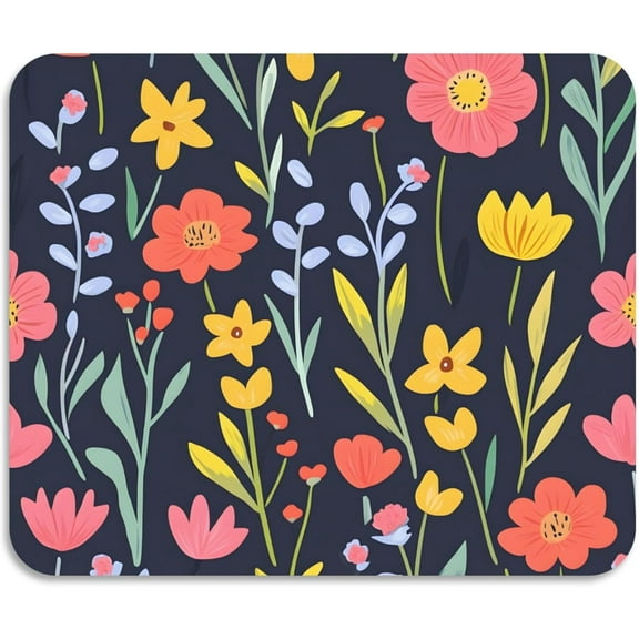 Diatomaceous Earth Stone Dish Drying Mat for Kitchen Counter，Seasonal Ultra Absorbent Home Dish Drainer Mats-Pink Yellow Flower，24inch x 18inch