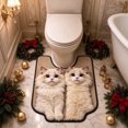 thumbnail image 1 of Diatomaceous Earth Toilet Cover Absorbent Bath Mat Non-Slip U-Shaped Toilet Rug Quick Dry Entryway Doormat for Bathroom Floor, 1 of 6