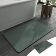 thumbnail image 1 of Diatomaceous Stone Bath Mat Non Slip Quick Dry Absorbent Bathroom Rug for Shower Tub and Sink, Washable Under Door Floor Mat Green, 1 of 8