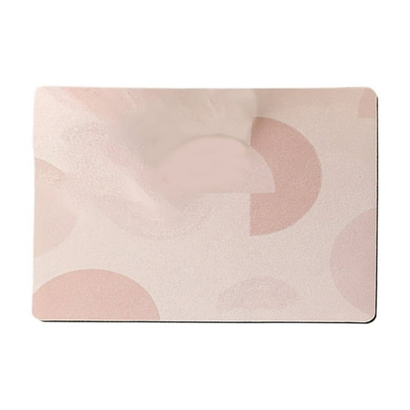 Diatomite Absorbent Mat Bathroom Countertop Drainage Mat Bathroom Vanity Cup Tray Kitchen Sink Placemat Easy To Clean 15.7x11.8 Inches Pink