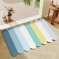 thumbnail image 1 of Diatomite Bath Mat, Absorbent Floor Mat, Non-Slip Shower Rug, Washable Rubber Backing, for Bathroom Laundry Room Kitchen, 1 Count, 1 of 6
