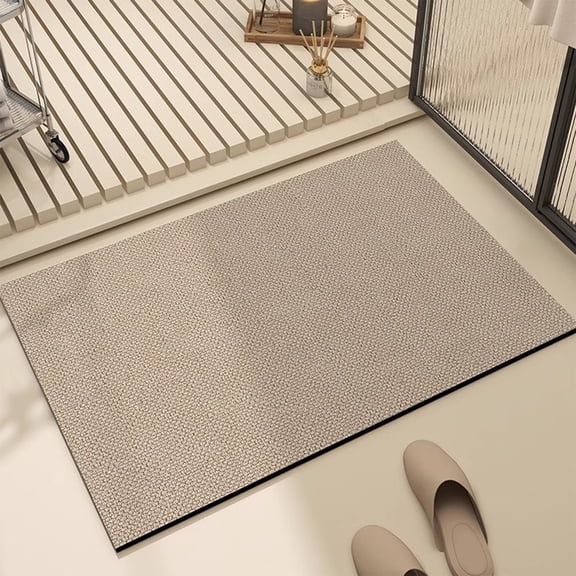 Diatomite Bath Mat - Fast-Absorbing Non-Slip Floor Mat 15.74x23.62in for Bathroom, Quick-Drying Stone Foot Mat, Anti-Slip Durable Diatomaceous Earth Mat