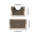thumbnail image 1 of Diatomite Bathroom Floor Mat Set with Super Absorbent and Quick Drying Feature, U Shaped Toilet Mat and Bathroom Entrance Mat for Wet Area Safety and Home Decor Enhancement, Two Piece Household Set, 1 of 6