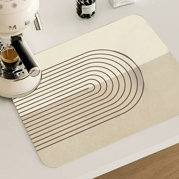 Diatomite Drying Mat for Kitchen Countertops Absorbent Heat Resistant Non Ironing Surface Protector for Dishes and Handwashing Easy Clean Design for Busy Households and Daily Use Akmoler