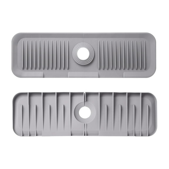 Diatomite Faucet Mat Large Kitchen Sink Draining Mat Fast Drying Stone Splash Guard for Sink Counter Protector