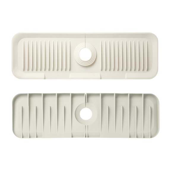 Diatomite Faucet Mat Large Kitchen Sink Draining Mat Fast Drying Stone Splash Guard for Sink Counter Protector
