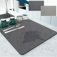 thumbnail image 1 of Diatomite Kitchen Drying Mat 12x16 in, Super Absorbent Coffee Maker & Dish Drying Counter Mat with Non-Slip Rubber Back, Easy Clean Roll-Up Mat, 1 of 8