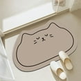 thumbnail image 1 of Diatomite Mat,Cute Kitten Pattern Non-Slip Bath Mat,Quick-Dry Easy-Clean,Home Bathroom Kitchen Sink Countertop Use, 1 of 6
