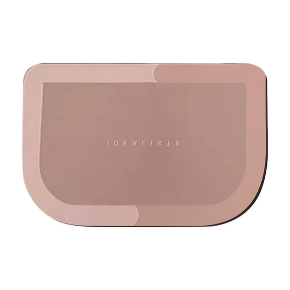 Diatomite Non - Slip Bathroom Floor Mat, Super Absorbent & Quick Drying Rug for Sink and Toilet Use, Stylish & Easy to Clean Polyester with Rubber Backing, Modern Design x,Pink