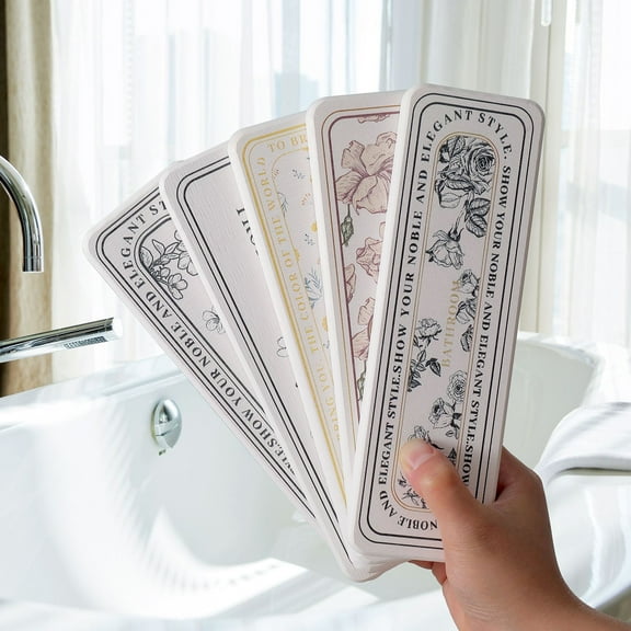 Diatomite Sink Tray Drying Tray for Bathroom Kitchen, Fast Dry Super Absorbent Pad, Non-Slip Drying Mat,, Floral Pink