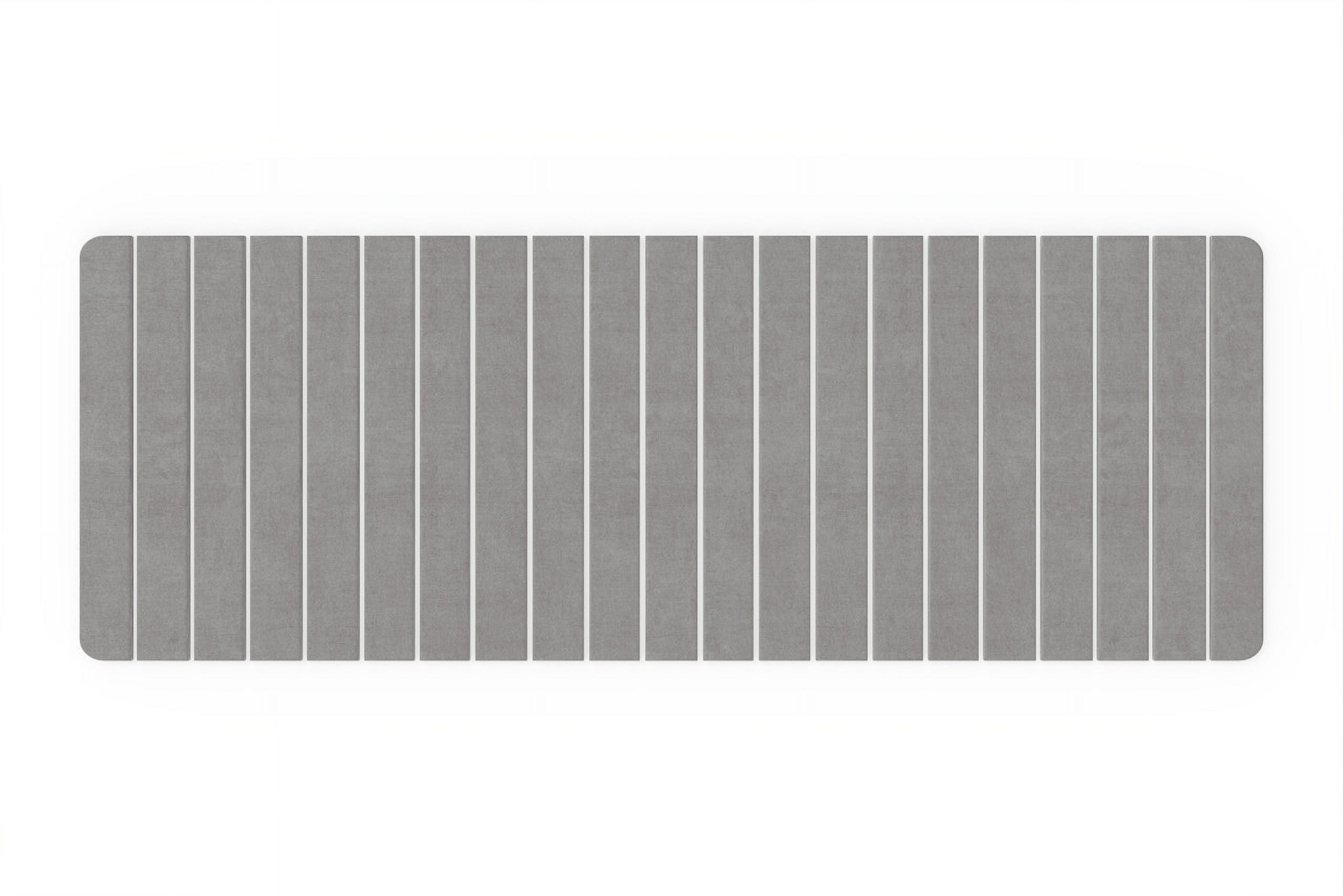 Diatomite Super Absorbent Quick Drying Stone Bath Mat - Gray, Extra Large - 58 in. x 21 in, by 90210 Kitchen and Bath