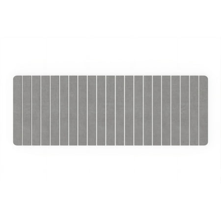 Diatomite Super Absorbent Quick Drying Stone Bath Mat - Gray, Extra Large - 58 in. x 21 in, by 90210 Kitchen and Bath