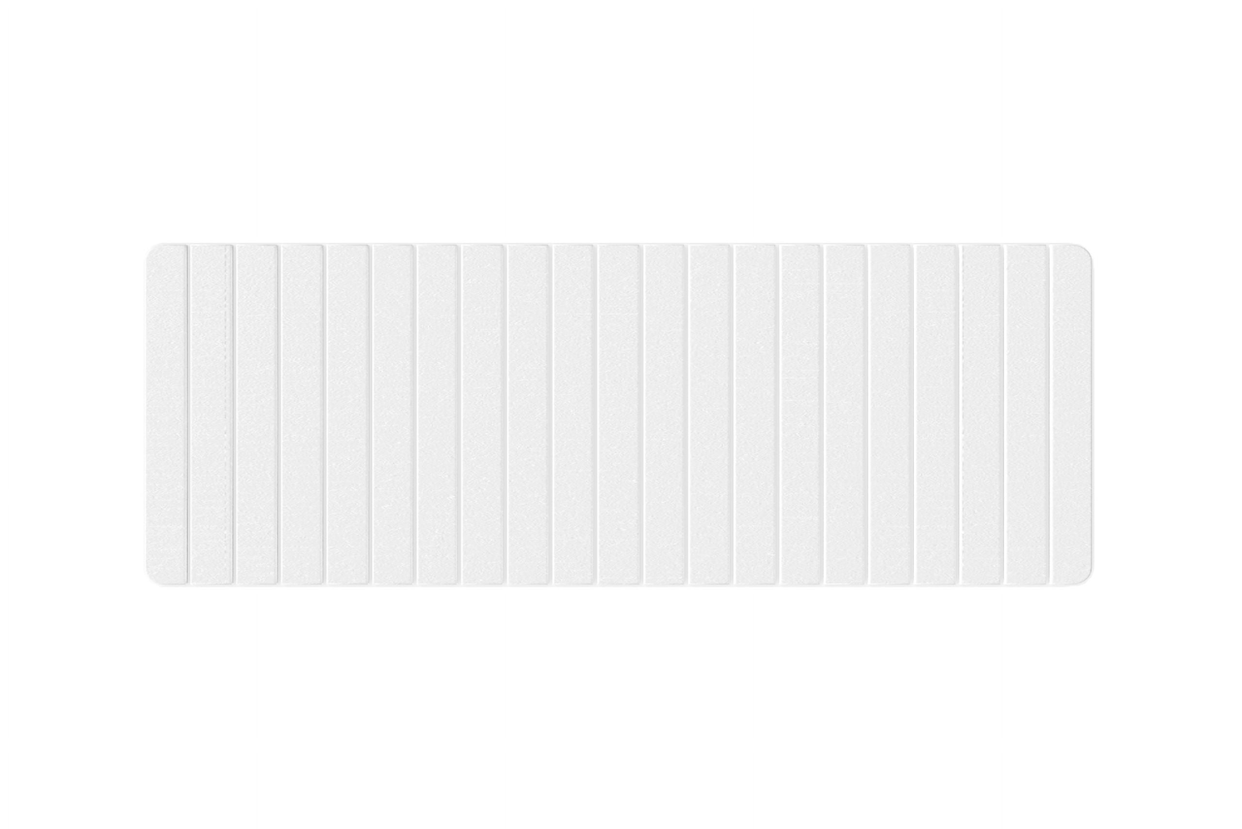 Diatomite Super Absorbent Quick Drying Stone Bath Mat - White, Extra Large - 58 in. x 21 in, by 90210 Kitchen and Bath
