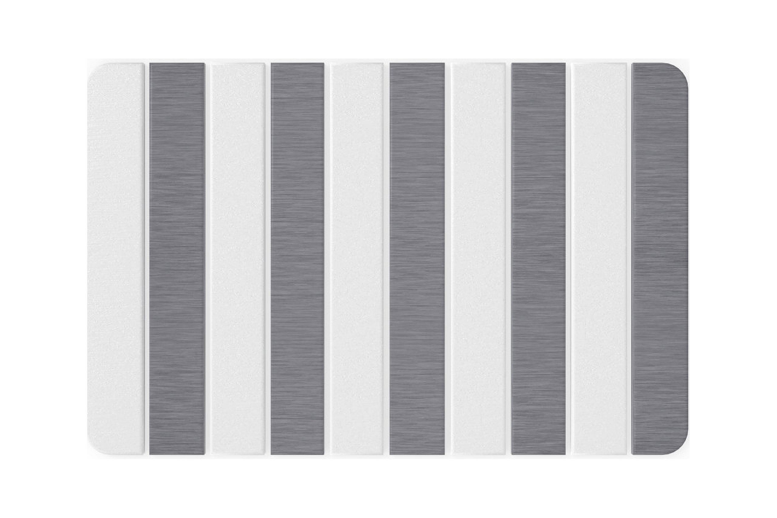 Diatomite Super Absorbent Quick Drying Stone Bath Mat - White/Gray, Medium - 24 in. x 15 in, by 90210 Kitchen and Bath