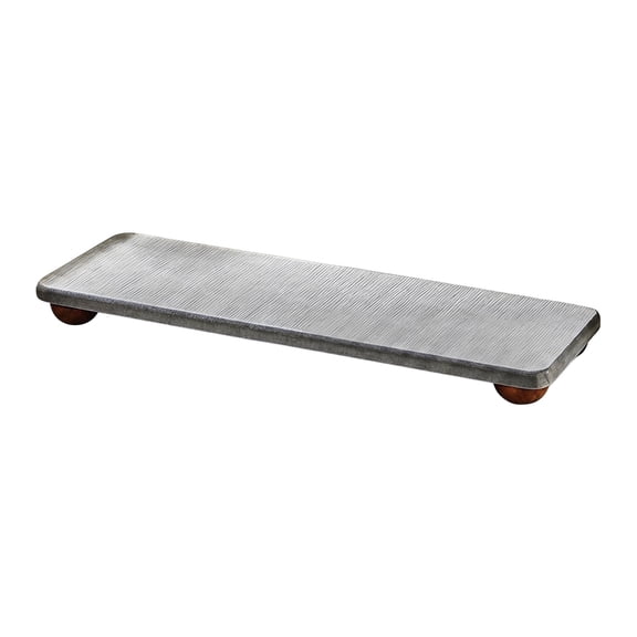 Diatomite Water Absorbing Tray, Fast Dry Stone Mat for Kitchen Sink Countertop, Bathroom Soap Dish Holder, Sponge Holder Organizer, Quick Drying Stone Tray Gray