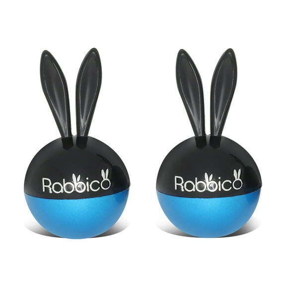 Diax Rabbico Air 3g Metallic Black and Blue Rabbit Ear Clip-On Air Vent Room / Car Air Freshener with Marine Squash Scent