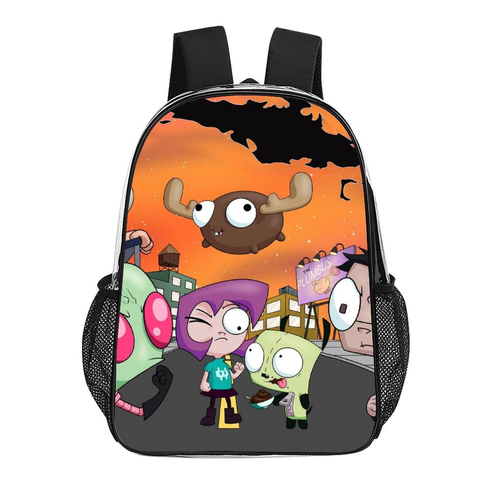 Dib Invader Zim Gaz Gir Clear Backpack Transparent Bag 17 Inch Large ...