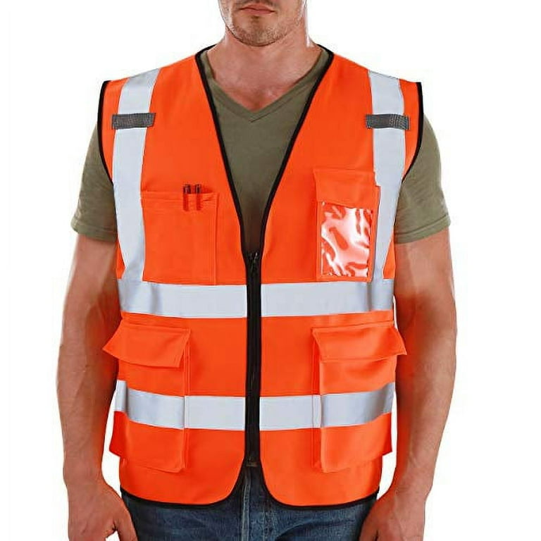 Dib Safety Vest Reflective ANSI Class 2, High Visibility Vest with