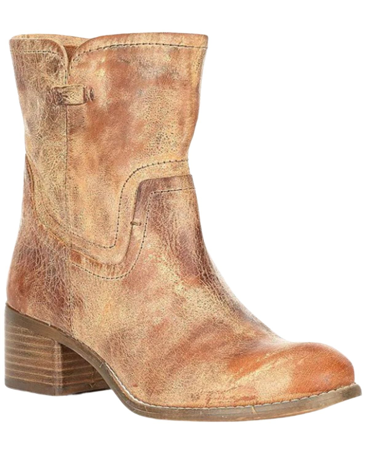 Diba True Women s West Haven Western Boot Round Toe Tan 10 M Walmart