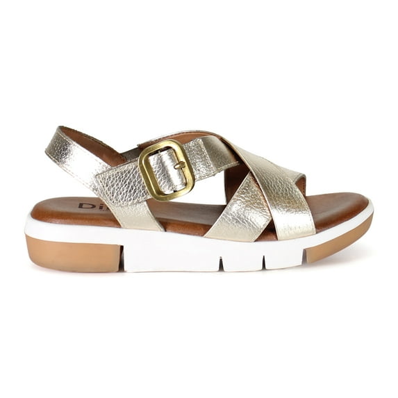 Diba True Womens Advo Cate Metallic Strappy Wedge Casual Shoes