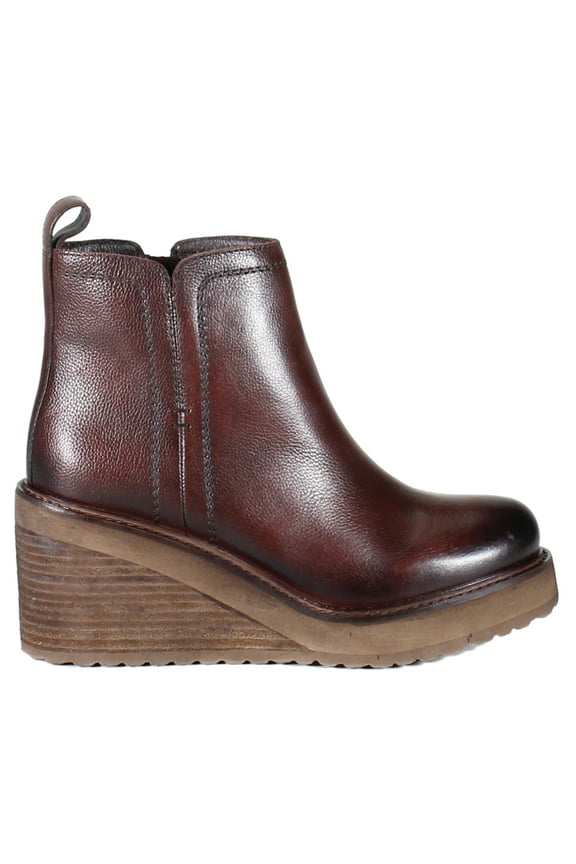 True Womens Comet Ride Round Toe Wedge Ankle Boots