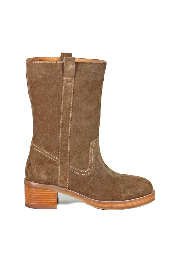 True Womens Crush It Round Toe Pull On  Mid Calf Boots