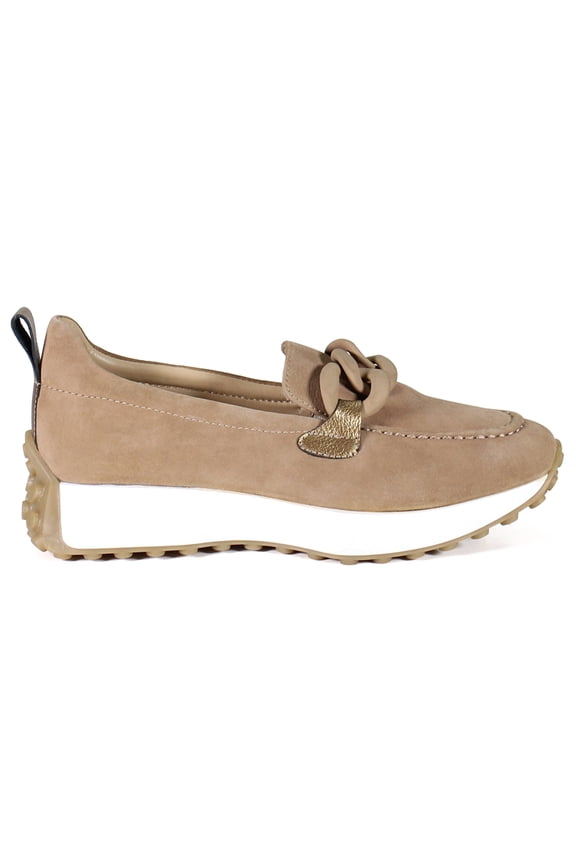 True Women's Kind Words Leather & Suede Sneaker Loafers (Sigaro/Bronze, 8/39EU)