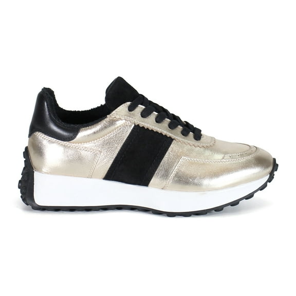 Diba True Womens Know It All Metallic Lace Up  Athletic Sneakers Casual Sho