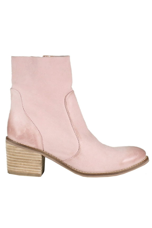 True Womens Majestic Zippered Round Toe Ankle Boots