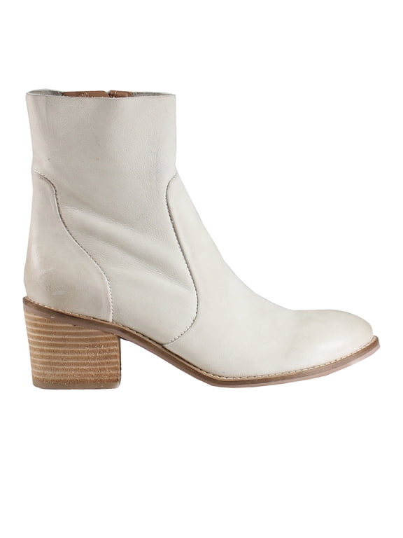 True Womens Majestic Round Toe Zippered Ankle Boots