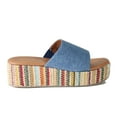 thumbnail image 1 of Diba True Womens Rock Steady Raffia Slide Wedge  Casual Shoes, 1 of 5
