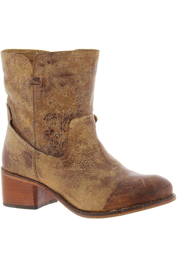True Womens West Haven Pull On Block Heel Ankle Boots