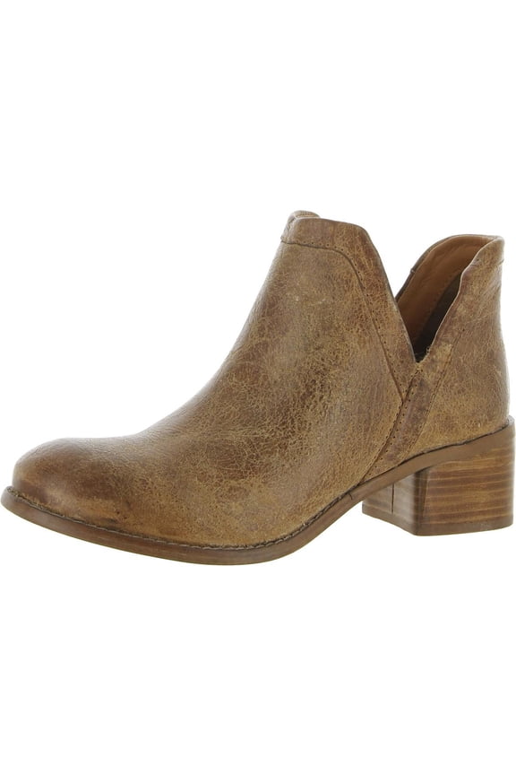 True Womens Work Nerd Distressed Leather Ankle Boots