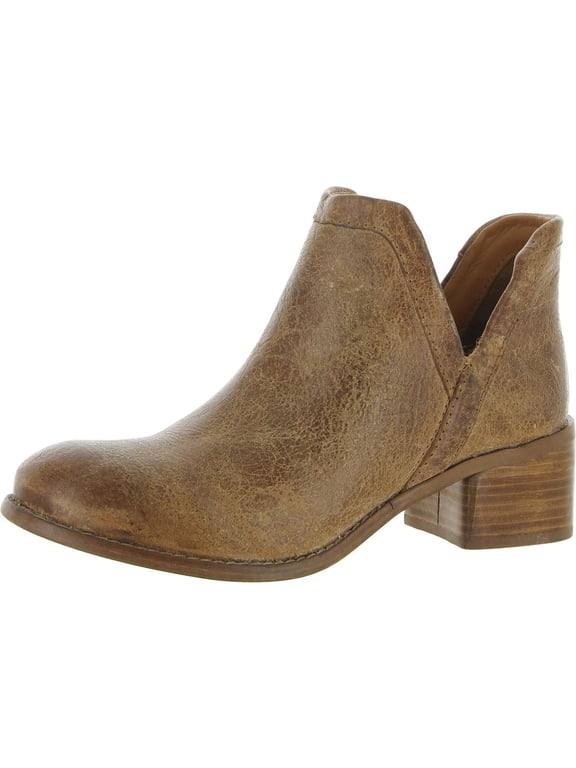 True Womens Work Nerd Distressed Leather Ankle Boots