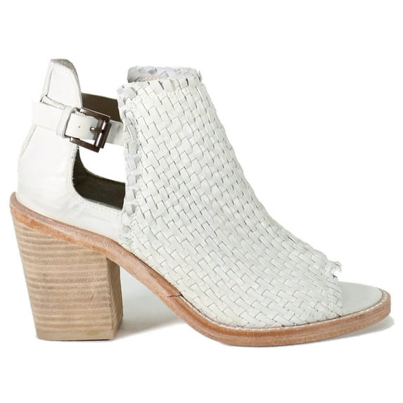 Diba True Women's Zest Fully Block Heel Sandals Ivory 8 1/2 M