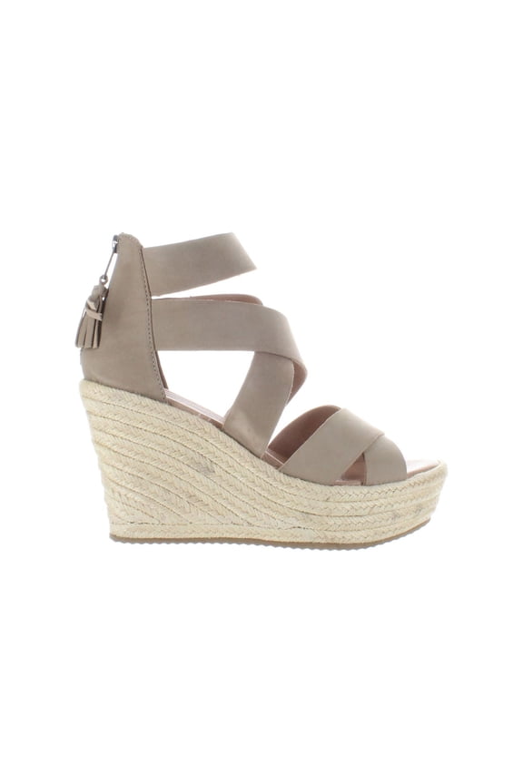 Womens Hi Flight Tan Espadrille Heels Tan