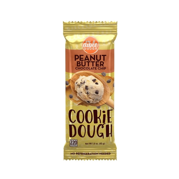 Dible Dough Peanut Butter Chocolate Chip Edible Cookie Dough Bar