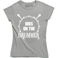 thumbnail image 1 of Dibs On The Drummer Funny Drumming Music Band Fan Women Tee Shirt, 1 of 4