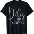 thumbnail image 1 of Dibs On The Farmer Tee For Farmer's Wife Coach T-Shirt Black 4X-Large, 1 of 4