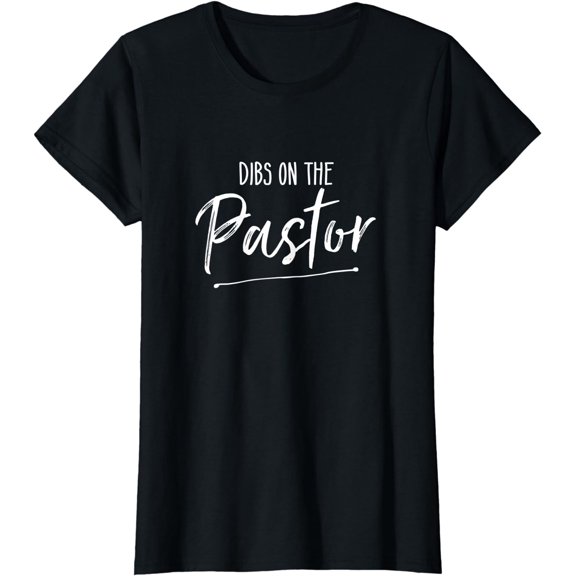 Dibs On The Pastor Funny Cute Preacher's Wife Joke Deluxe T-Shirt
