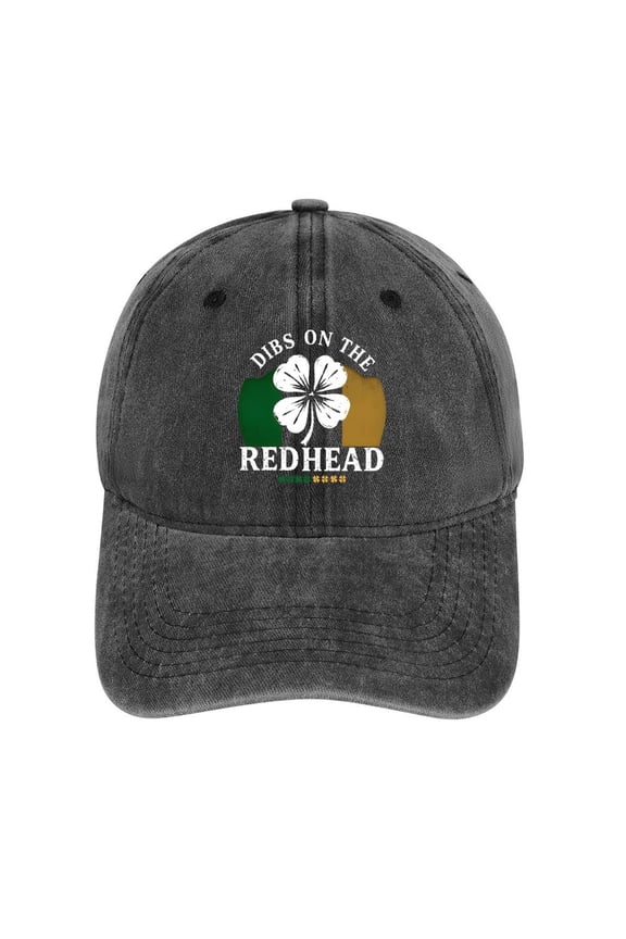 Dibs on The Redhead Charcoal Hat Adjustable Funny Fashion Unisex Baseball Cap for Men Women