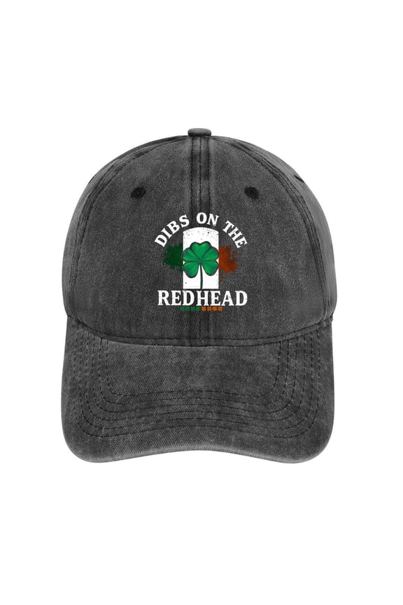 Dibs on The Redhead Charcoal Hat Adjustable Funny Fashion Unisex Baseball Cap for Men Women