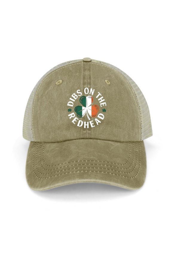 Dibs on The Redhead Khaki Hat Adjustable Funny Fashion Unisex Baseball Cap for Men Women