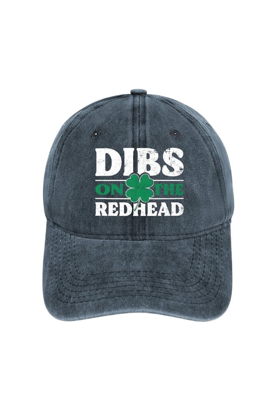 Dibs on The Redhead Navy Hat Adjustable Funny Fashion Unisex Baseball Cap for Men Women