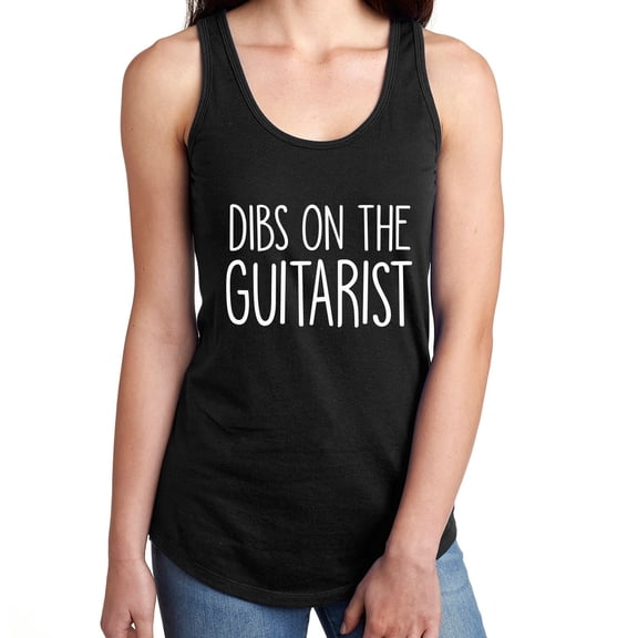 Dibs on the Guitarist Racerback Tank