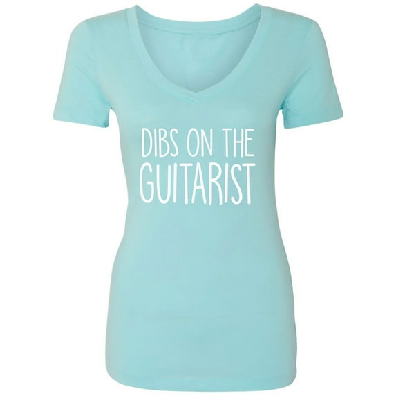 Dibs on the Guitarist Womens V-Neck T-Shirt