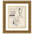 thumbnail image 1 of Dic Loscalzo 12x14 Gold Ornate Wood Frame and Double Matted Museum Art Print Titled - Music Rhymes Pl14 (1927), 1 of 4